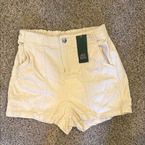 Wild Fable Cream High Waist Shorts